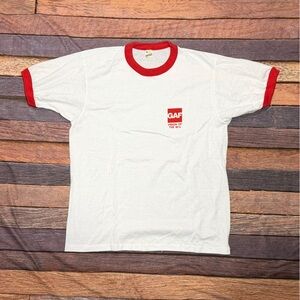 Vintage Single Stitch GAF Ringer 1980s Screen Stars Crewneck Tshirt